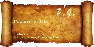 Podani Gilda névjegykártya